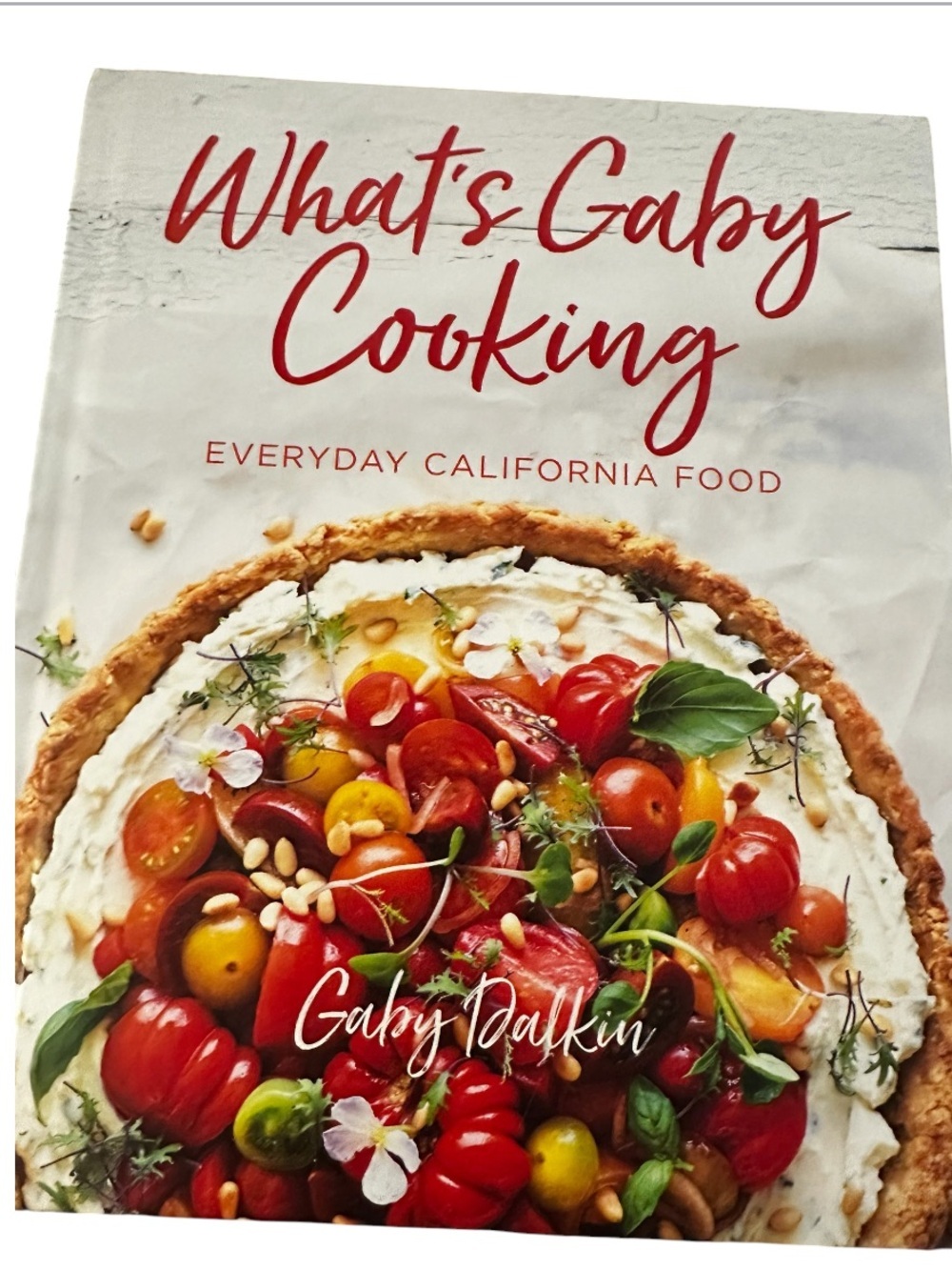 What's Gaby Cooking Cookbook — Red & White Cover